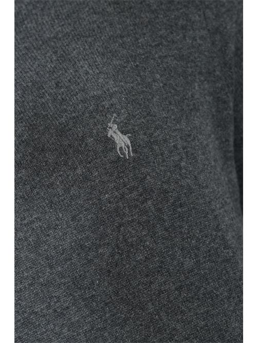 Maglia in lana con logo Grey POLO RALPH LAUREN | 710974148004
